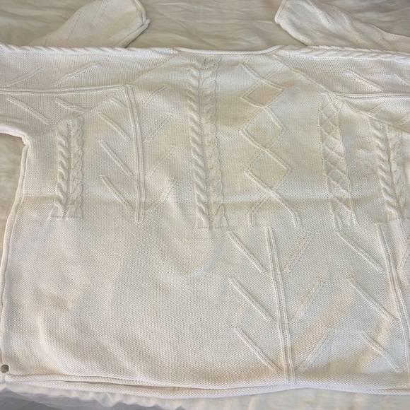 Neon Buddha oversized white cotton sweater - Picture 5 of 6